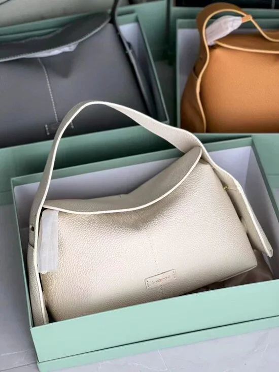 Songmont Drippy soft pebbled premium leather crossbody bag purse - Picture 6 of 8